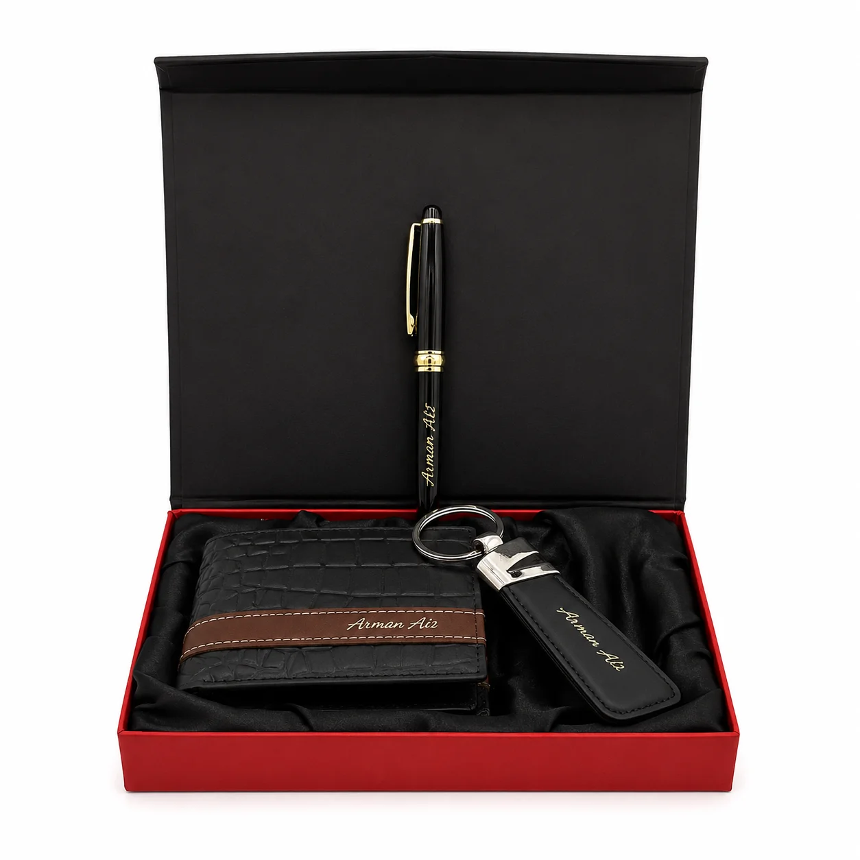 With Pen and Keychain